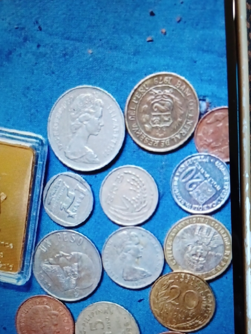 One Ounce Gold Finish Buillion Bar&world Coind